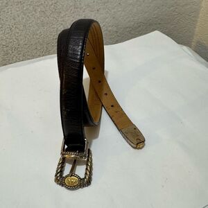 Brighton museum size medium black leather belt